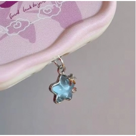 1pcs Cute Diamond Star Phone Dust plug Accessories Decoration Hanging Pendant for iPhone for Samsung Type-C Charging Port