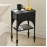 Nordic Sofa Edge Table with Black Narrow Edge Cabinet, Ideal for Small Bedrooms, Personalized Coffee Table Design