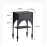 Nordic Sofa Edge Table with Black Narrow Edge Cabinet, Ideal for Small Bedrooms, Personalized Coffee Table Design