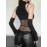 Black Bodysuit Lingerie Sexy Body Feminino See Through Corset Top Women Rave Outfit Mesh Patchwork One-Pieces Lenceria Femenina